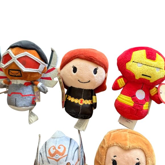 Marvel Itty Bittys Plush Set Of 5: Iron Man Black Widow Falcon Jane Foster Thor - Picture 2 of 4